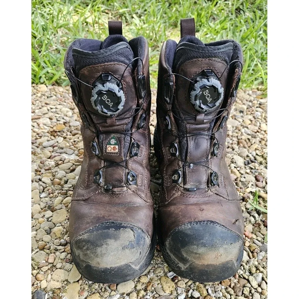 Red Wing Exos Lite 2453 Work Boots Men's 9.5D Brown Waterproof BOA Safety Toe